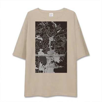 【旧軽井沢（長野県）】地図柄ビッグシルエットTシャツ