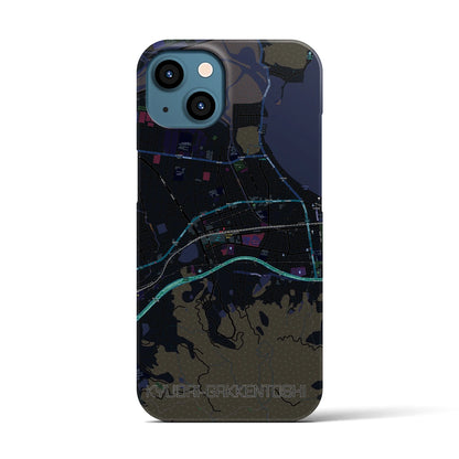 【九大学研都市（福岡県）】地図柄iPhoneケース（バックカバータイプ）