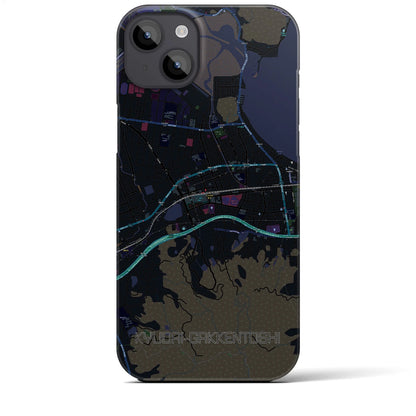 【九大学研都市（福岡県）】地図柄iPhoneケース（バックカバータイプ）