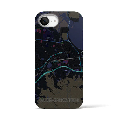 【九大学研都市（福岡県）】地図柄iPhoneケース（バックカバータイプ）