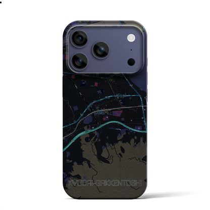 【九大学研都市（福岡県）】地図柄iPhoneケース（バックカバータイプ）