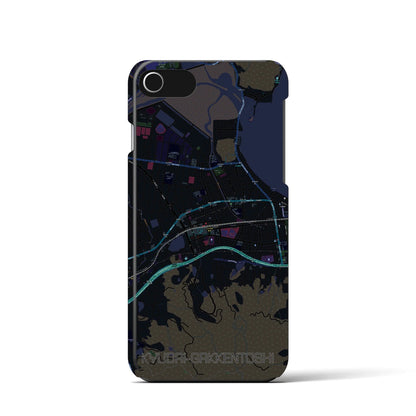 【九大学研都市（福岡県）】地図柄iPhoneケース（バックカバータイプ）