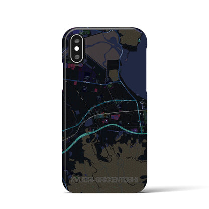 【九大学研都市（福岡県）】地図柄iPhoneケース（バックカバータイプ）