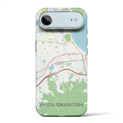 【九大学研都市（福岡県）】地図柄iPhoneケース（バックカバータイプ）