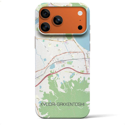 【九大学研都市（福岡県）】地図柄iPhoneケース（バックカバータイプ）