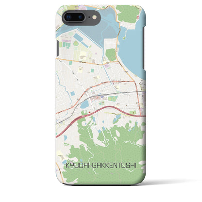 【九大学研都市（福岡県）】地図柄iPhoneケース（バックカバータイプ）