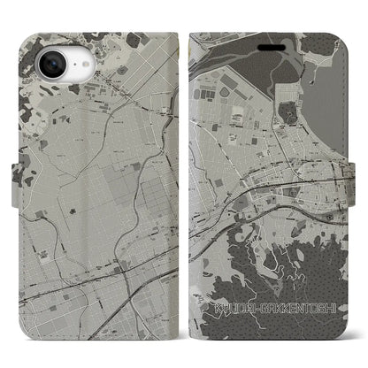 【九大学研都市（福岡県）】地図柄iPhoneケース（手帳タイプ）