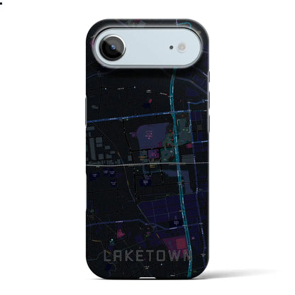 【越谷レイクタウン（埼玉県）】地図柄iPhoneケース（バックカバータイプ）