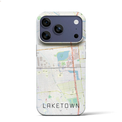 【越谷レイクタウン（埼玉県）】地図柄iPhoneケース（バックカバータイプ）