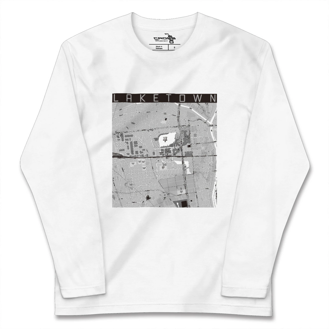 【越谷レイクタウン(埼玉県)】地図柄ロングスリーブTシャツ