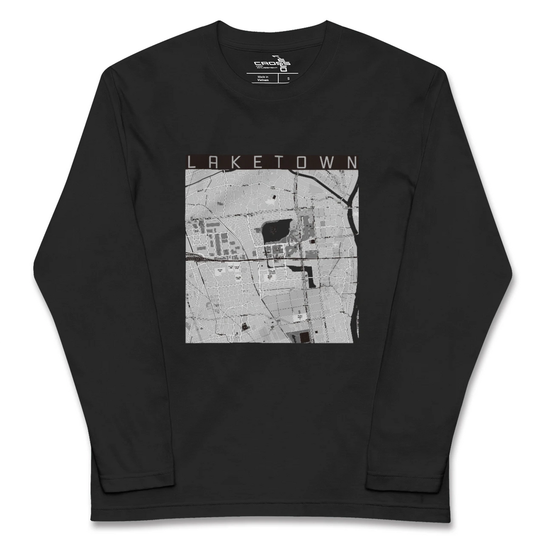 【越谷レイクタウン(埼玉県)】地図柄ロングスリーブTシャツ
