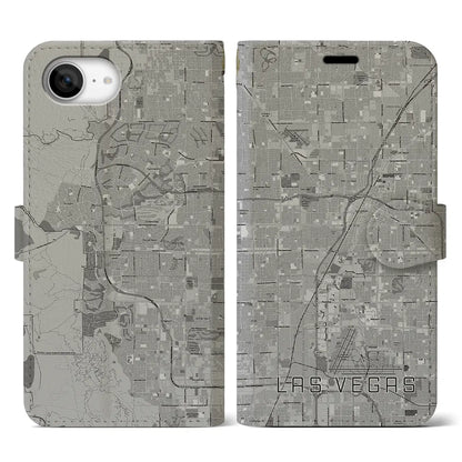 【ラスベガス（アメリカ）】地図柄iPhoneケース（手帳タイプ）