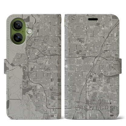 【ラスベガス（アメリカ）】地図柄iPhoneケース（手帳タイプ）
