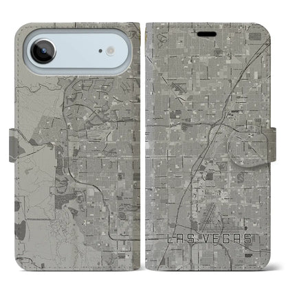 【ラスベガス（アメリカ）】地図柄iPhoneケース（手帳タイプ）