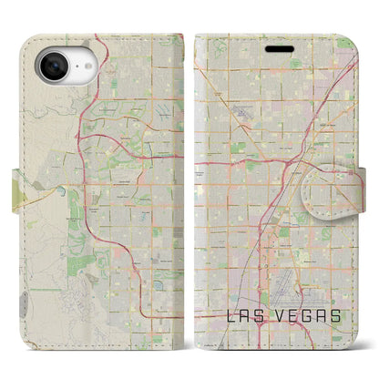 【ラスベガス（アメリカ）】地図柄iPhoneケース（手帳タイプ）
