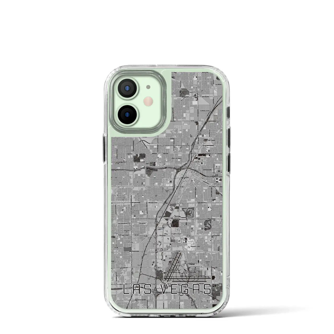 【ラスベガス（アメリカ）】地図柄iPhoneケース（MagSafeタイプ）