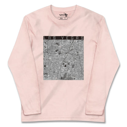 【ラスベガス（アメリカ）】地図柄ロングスリーブTシャツ