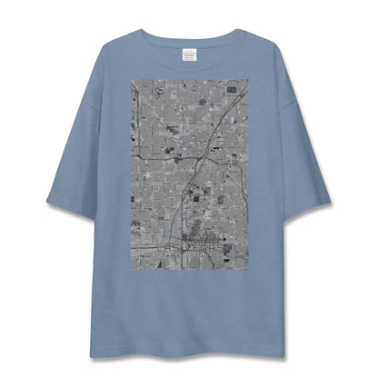 【ラスベガス（アメリカ）】地図柄ビッグシルエットTシャツ