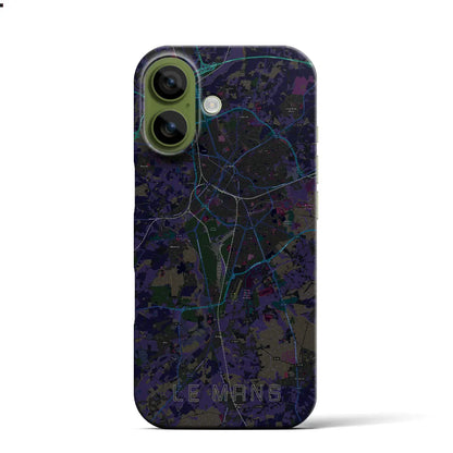 【ル・マン（フランス）】地図柄iPhoneケース（バックカバータイプ）
