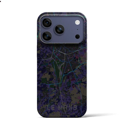 【ル・マン（フランス）】地図柄iPhoneケース（バックカバータイプ）