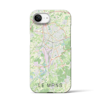 【ル・マン（フランス）】地図柄iPhoneケース（バックカバータイプ）