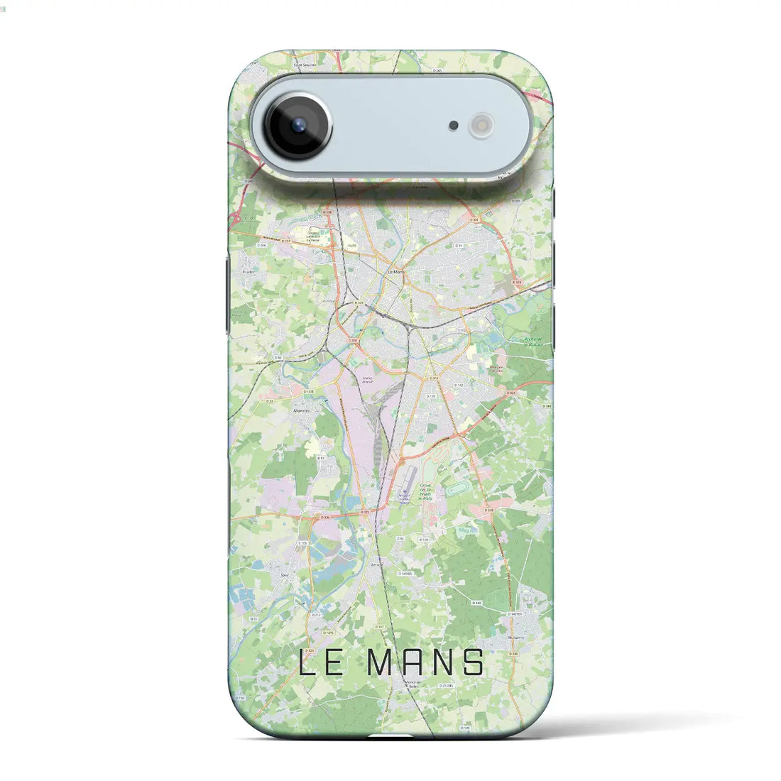 【ル・マン(フランス)】地図柄iPhoneケース(バックカバータイプ)ナチュラル・iPhone 17 Pro Max 用