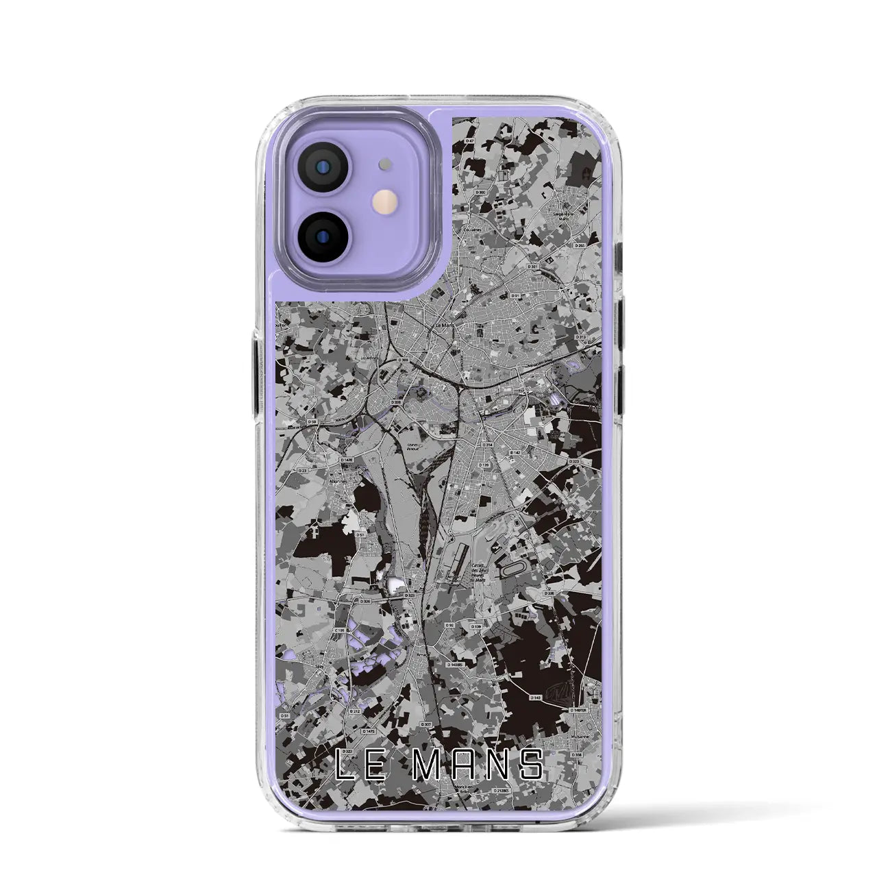 【ル・マン（フランス）】地図柄iPhoneケース（MagSafeタイプ）