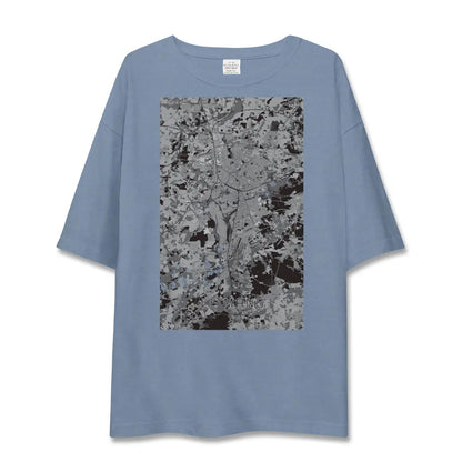 【ル・マン（フランス）】地図柄ビッグシルエットTシャツ