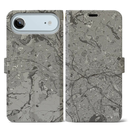 【リーズ（イギリス）】地図柄iPhoneケース（手帳タイプ）