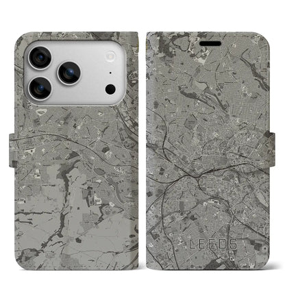 【リーズ（イギリス）】地図柄iPhoneケース（手帳タイプ）