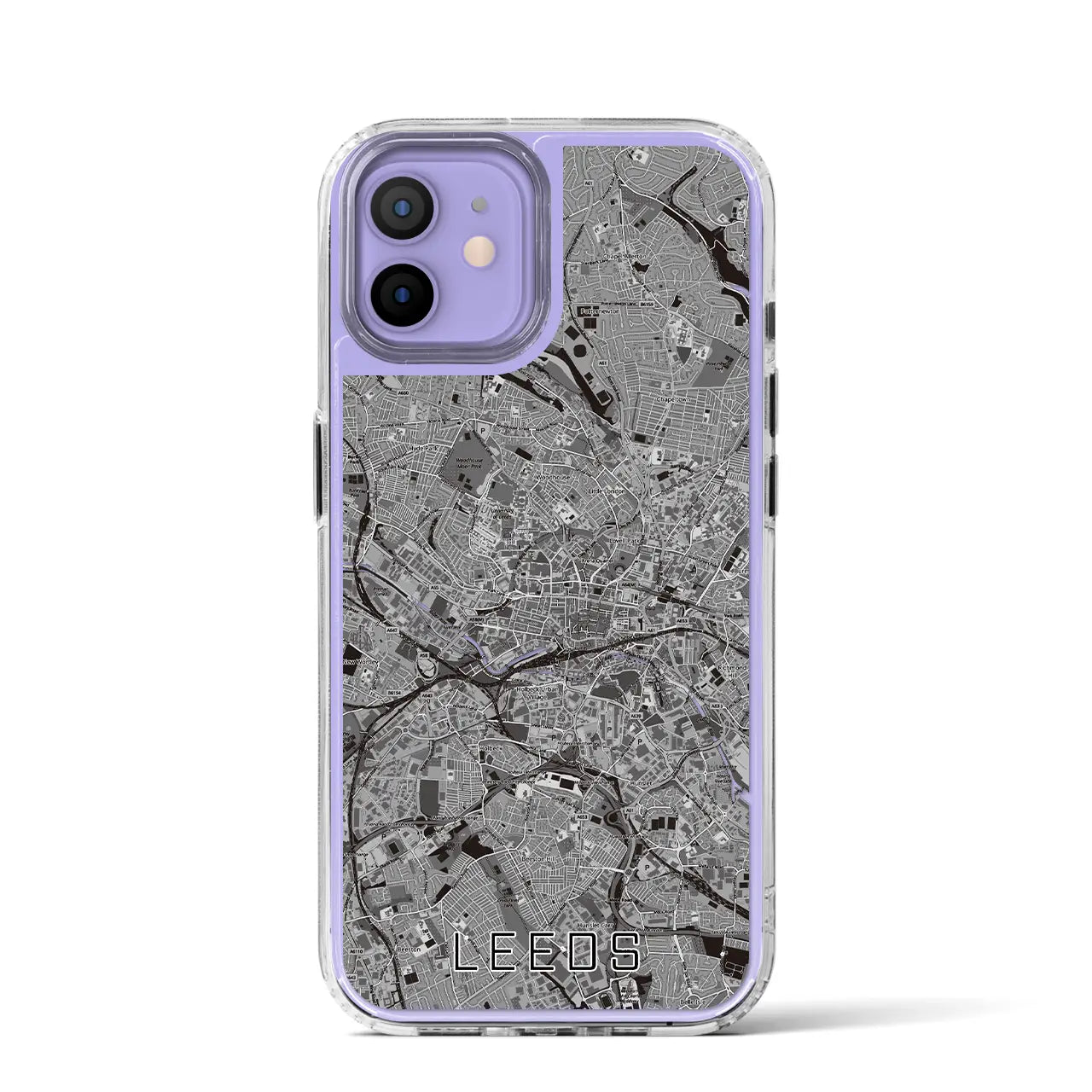 【リーズ（イギリス）】地図柄iPhoneケース（MagSafeタイプ）