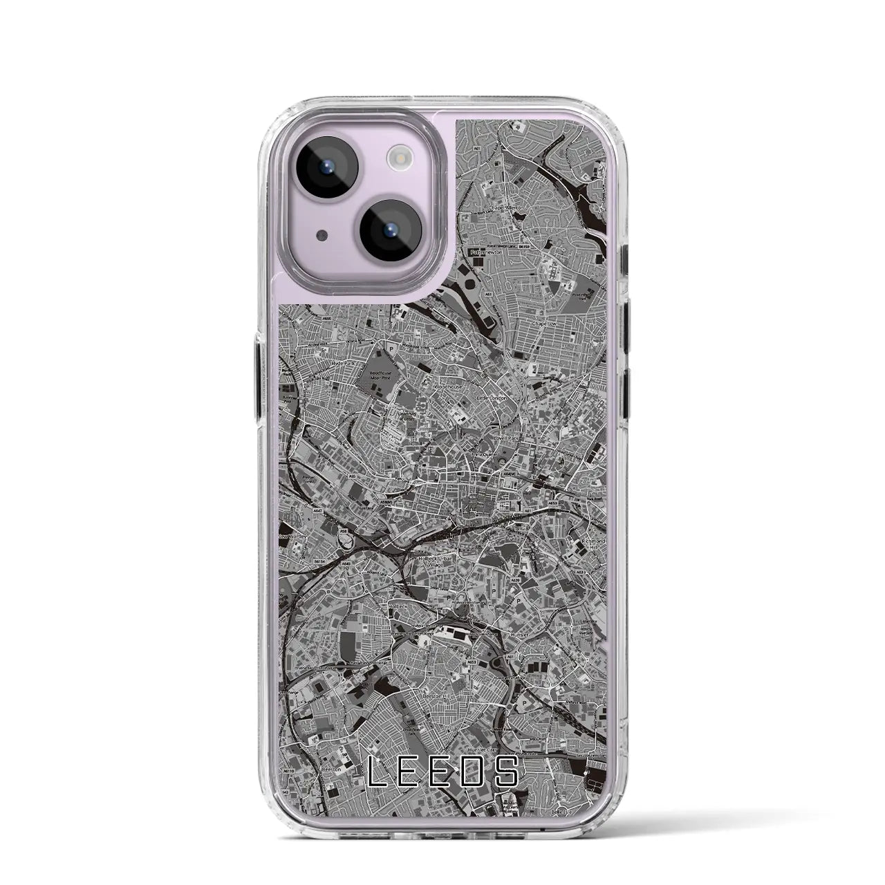 【リーズ（イギリス）】地図柄iPhoneケース（MagSafeタイプ）