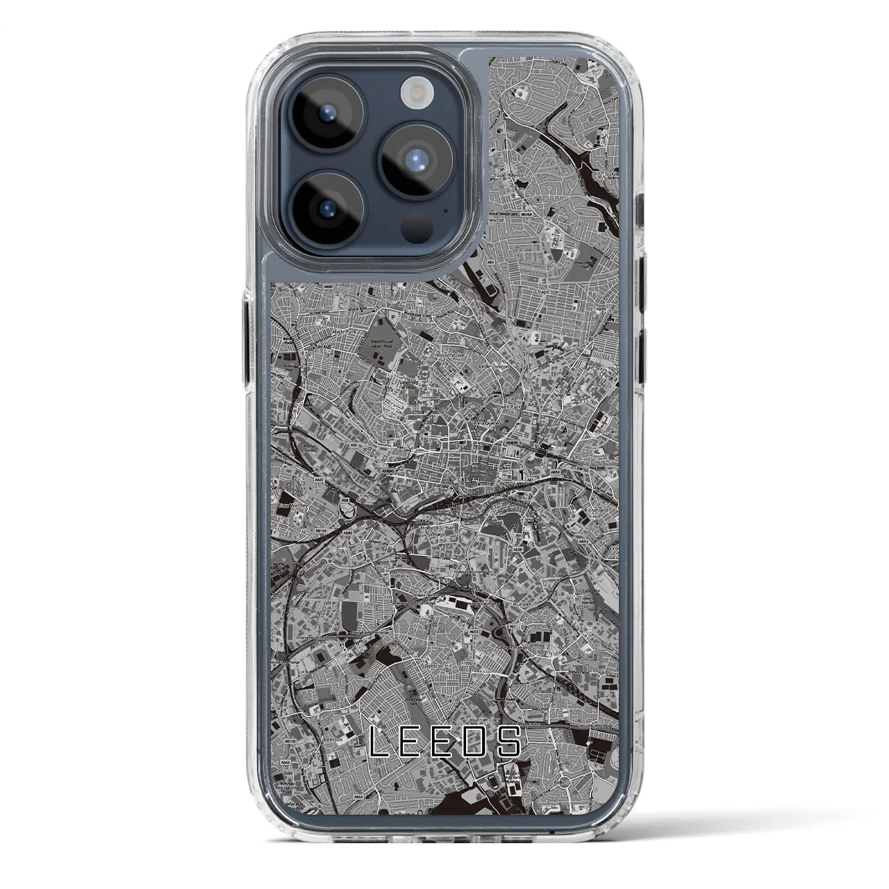 【リーズ（イギリス）】地図柄iPhoneケース（MagSafeタイプ）
