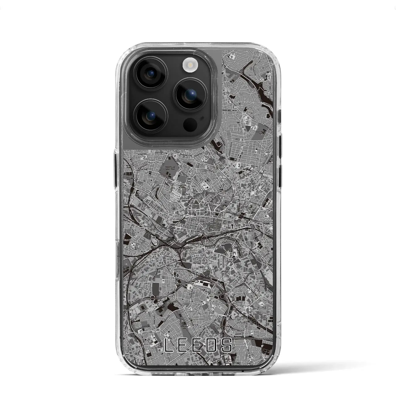 【リーズ（イギリス）】地図柄iPhoneケース（MagSafeタイプ）