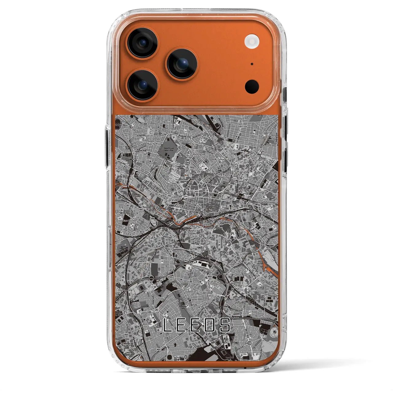 【リーズ（イギリス）】地図柄iPhoneケース（MagSafeタイプ）