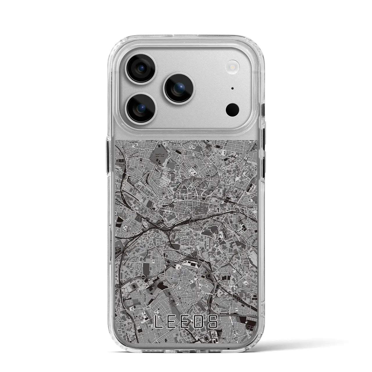 【リーズ（イギリス）】地図柄iPhoneケース（MagSafeタイプ）