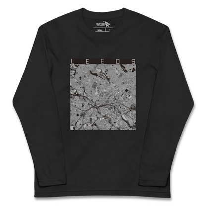 【リーズ（イギリス）】地図柄ロングスリーブTシャツ