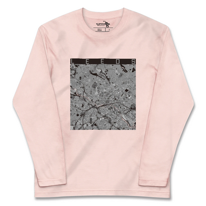 【リーズ（イギリス）】地図柄ロングスリーブTシャツ