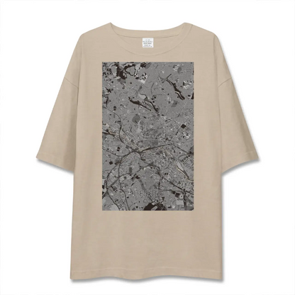 【リーズ（イギリス）】地図柄ビッグシルエットTシャツ