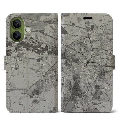 【ライプツィヒ（ドイツ）】地図柄iPhoneケース（手帳タイプ）