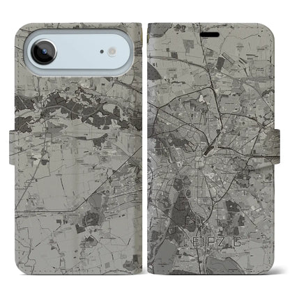 【ライプツィヒ（ドイツ）】地図柄iPhoneケース（手帳タイプ）