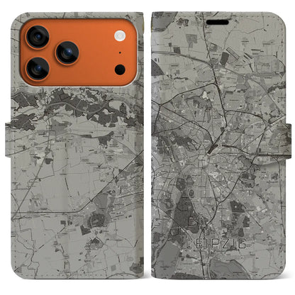 【ライプツィヒ（ドイツ）】地図柄iPhoneケース（手帳タイプ）