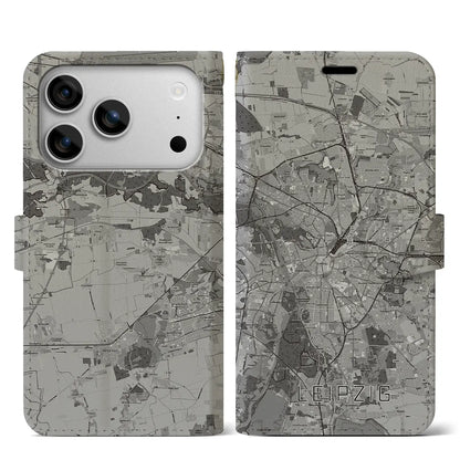 【ライプツィヒ（ドイツ）】地図柄iPhoneケース（手帳タイプ）