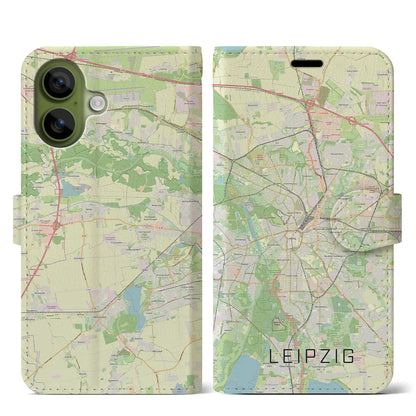 【ライプツィヒ（ドイツ）】地図柄iPhoneケース（手帳タイプ）