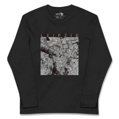 【ライプツィヒ（ドイツ）】地図柄ロングスリーブTシャツ