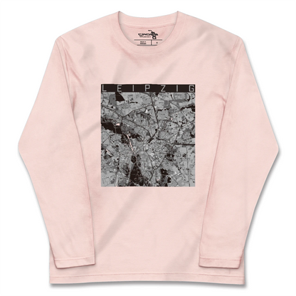 【ライプツィヒ（ドイツ）】地図柄ロングスリーブTシャツ