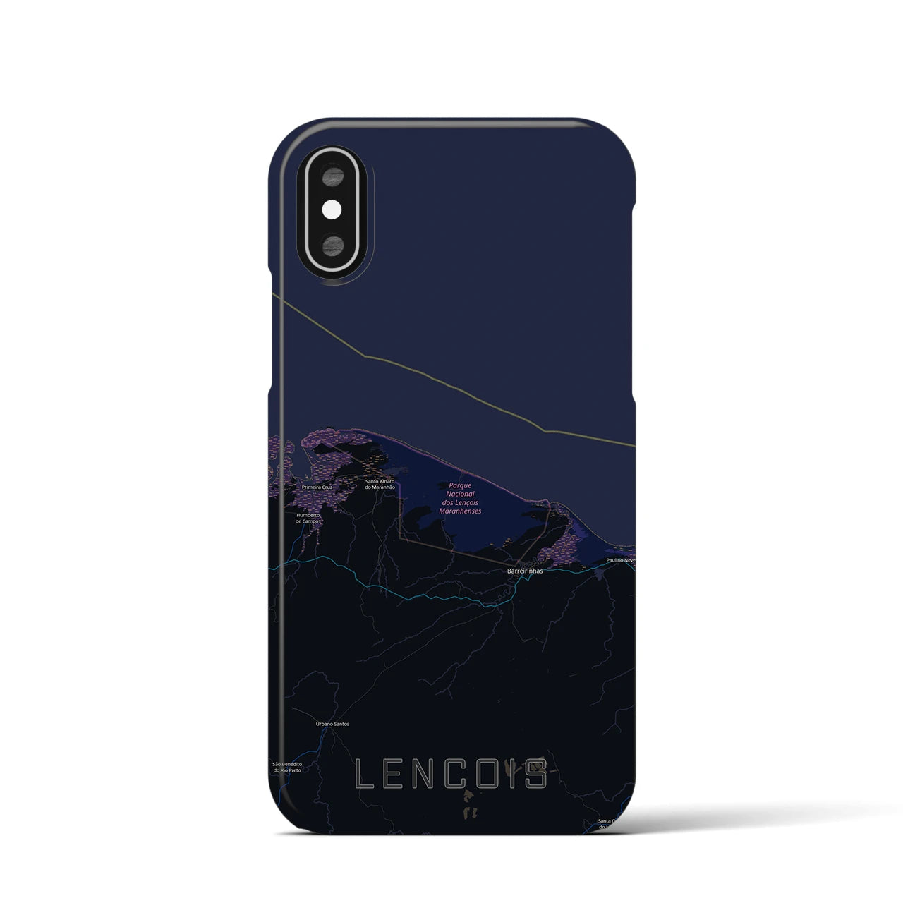 【レンソイス（ブラジル）】地図柄iPhoneケース（バックカバータイプ）