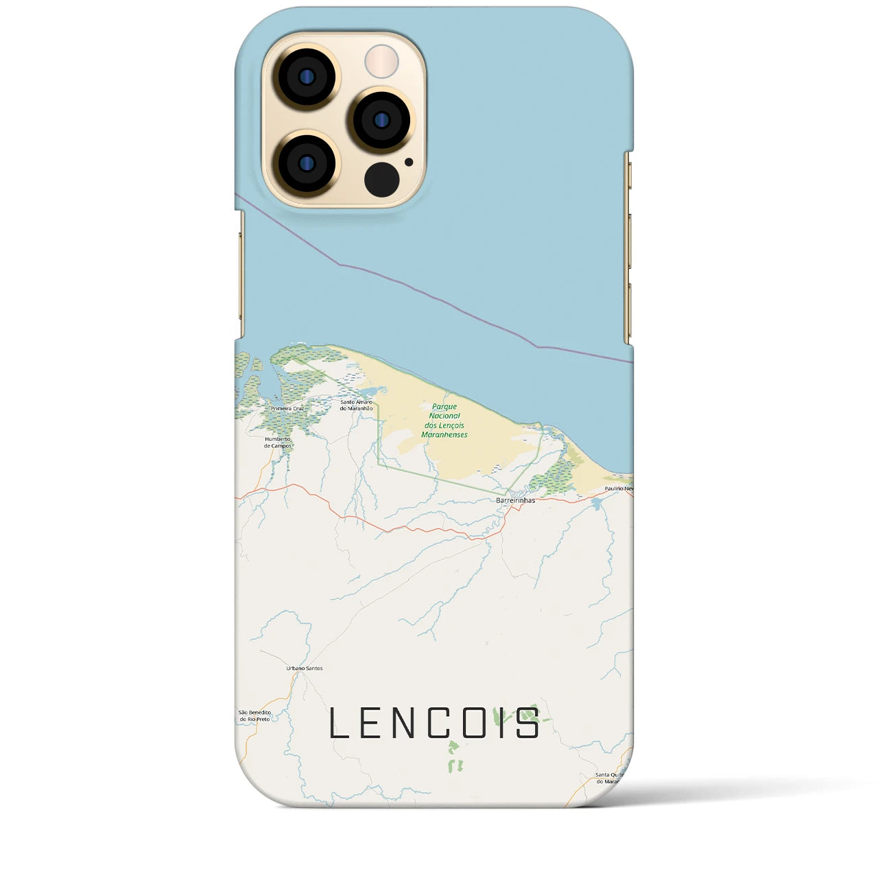 【レンソイス（ブラジル）】地図柄iPhoneケース（バックカバータイプ）