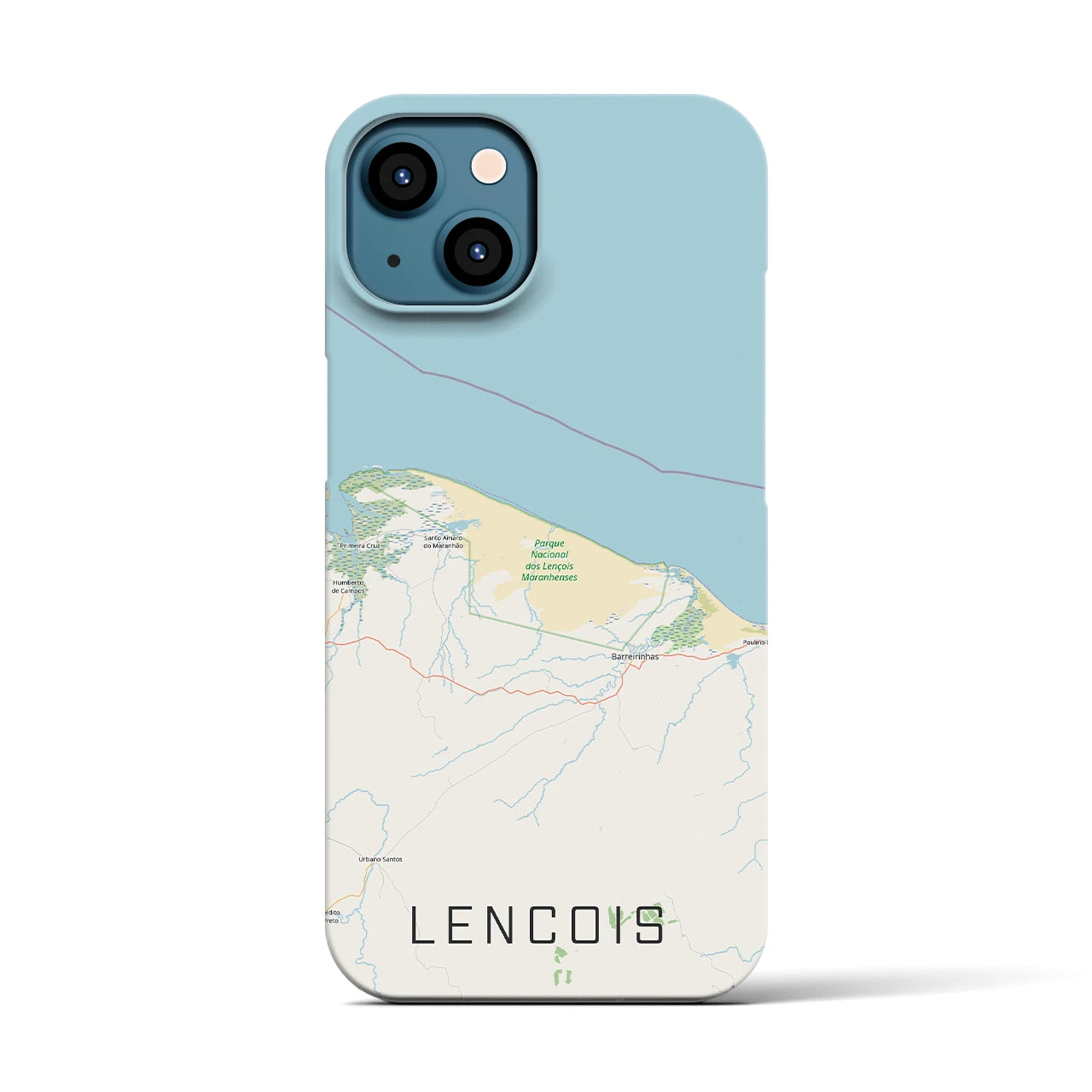 【レンソイス（ブラジル）】地図柄iPhoneケース（バックカバータイプ）