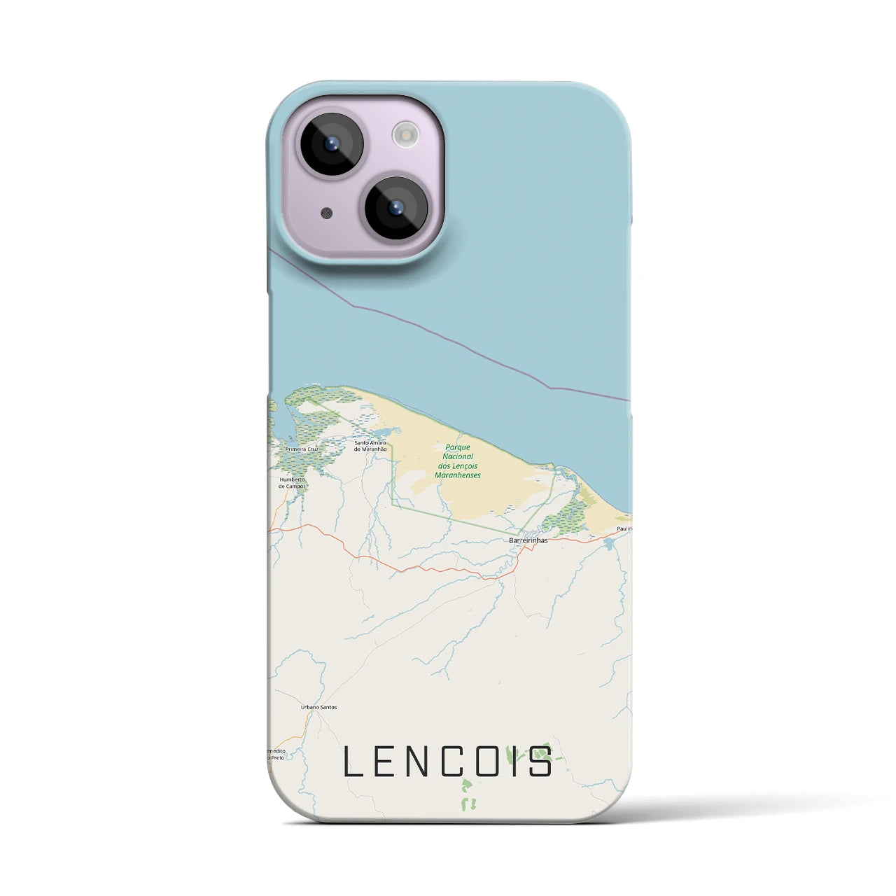 【レンソイス（ブラジル）】地図柄iPhoneケース（バックカバータイプ）